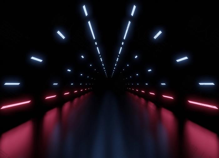 科技风隧道背景图1