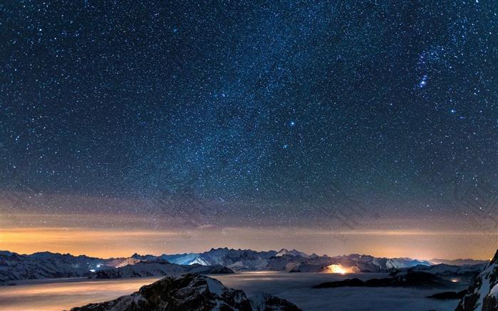 北极星空夜景