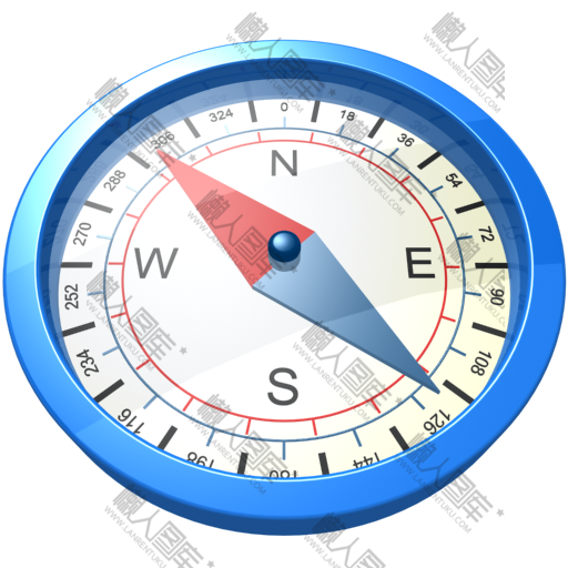 航海指南针矢量图