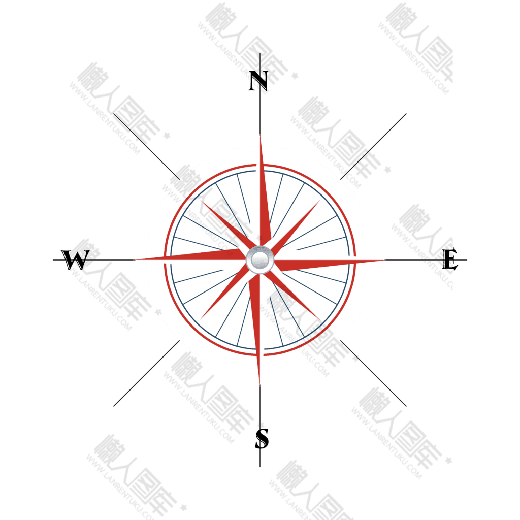 航海指南针图案