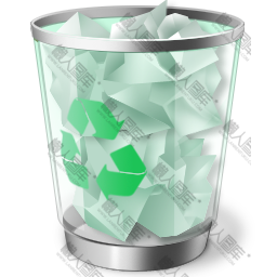 垃圾桶绿色环保标志图片
