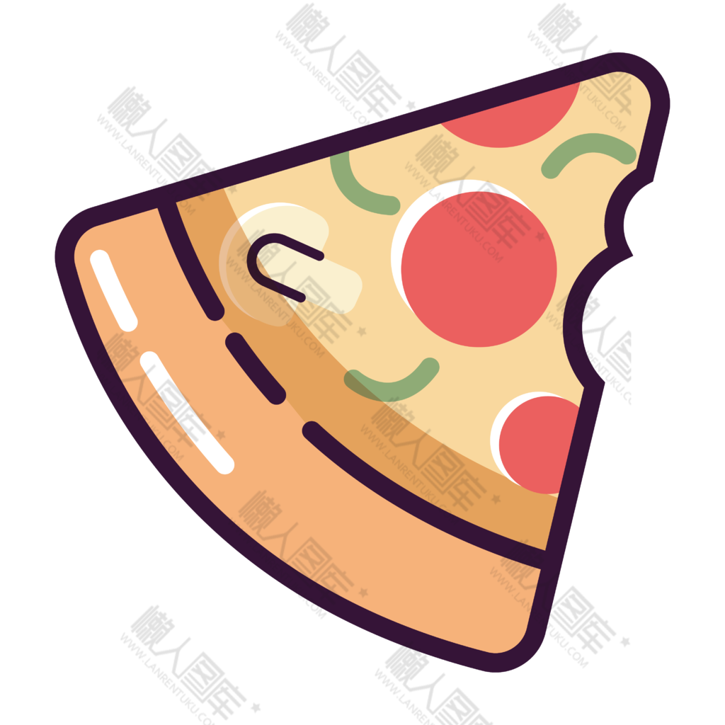 美味披萨矢量图