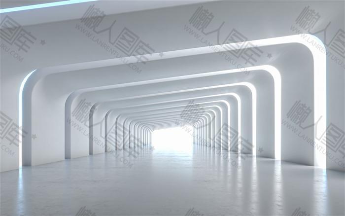 科技空间隧道背景