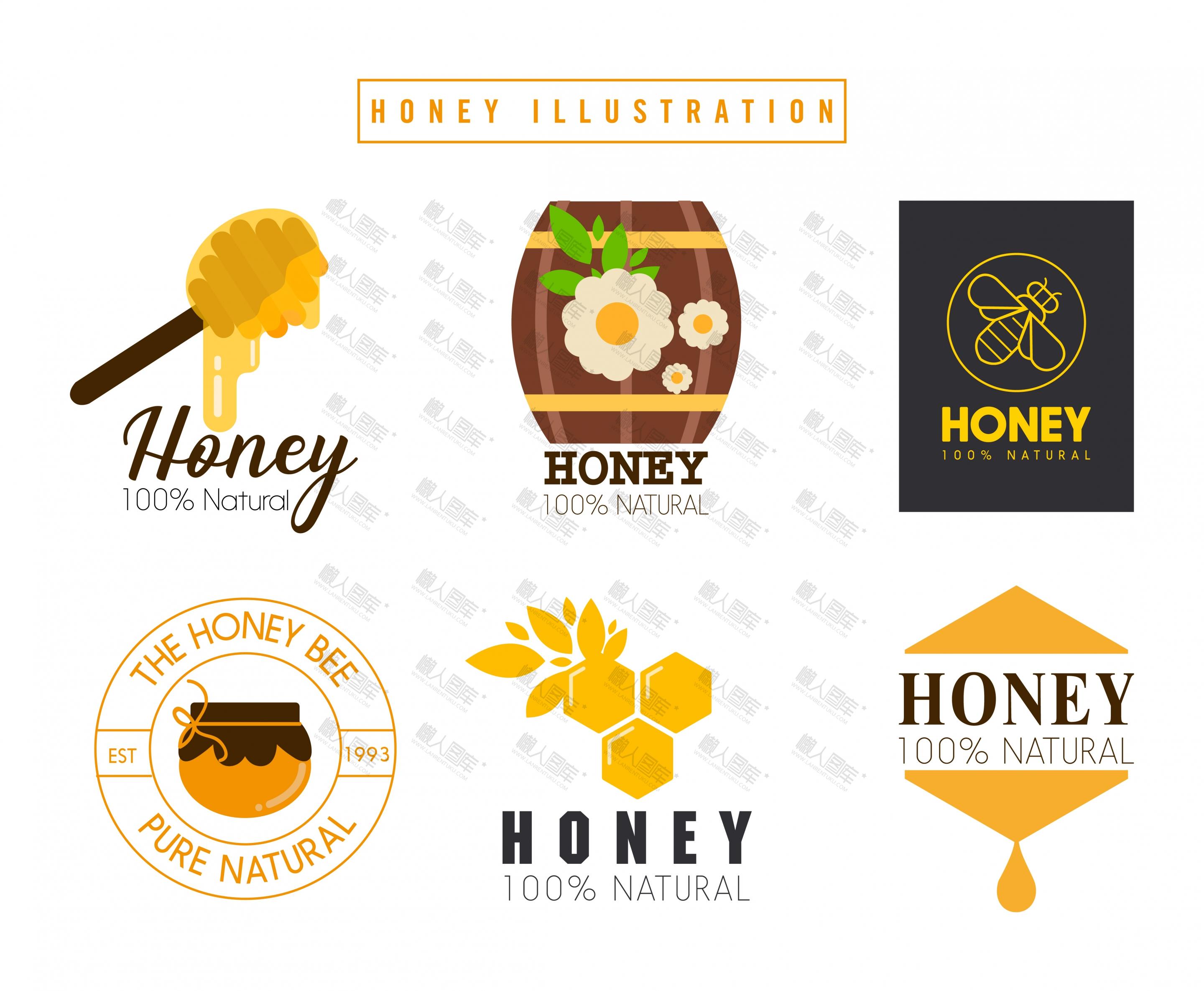 可爱蜂蜜logo设计