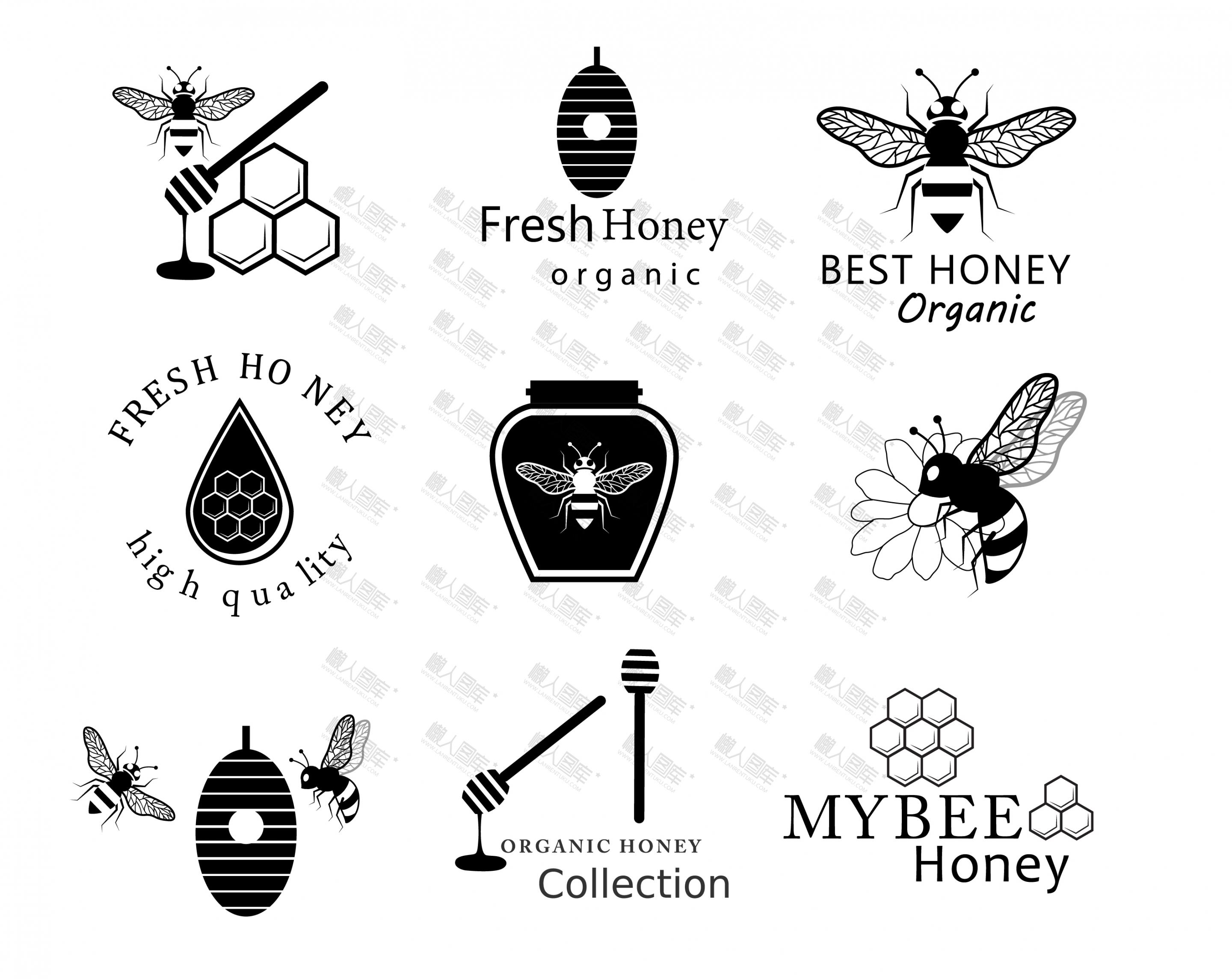 蜂蜜标志创意设计