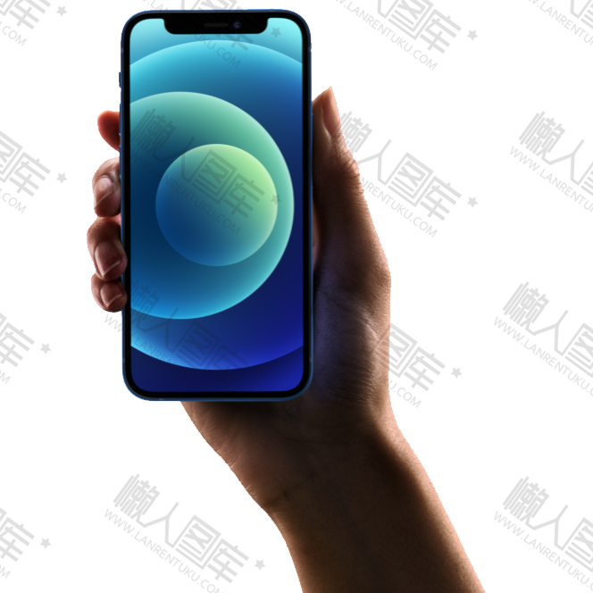海蓝色iphone12promax手机图片