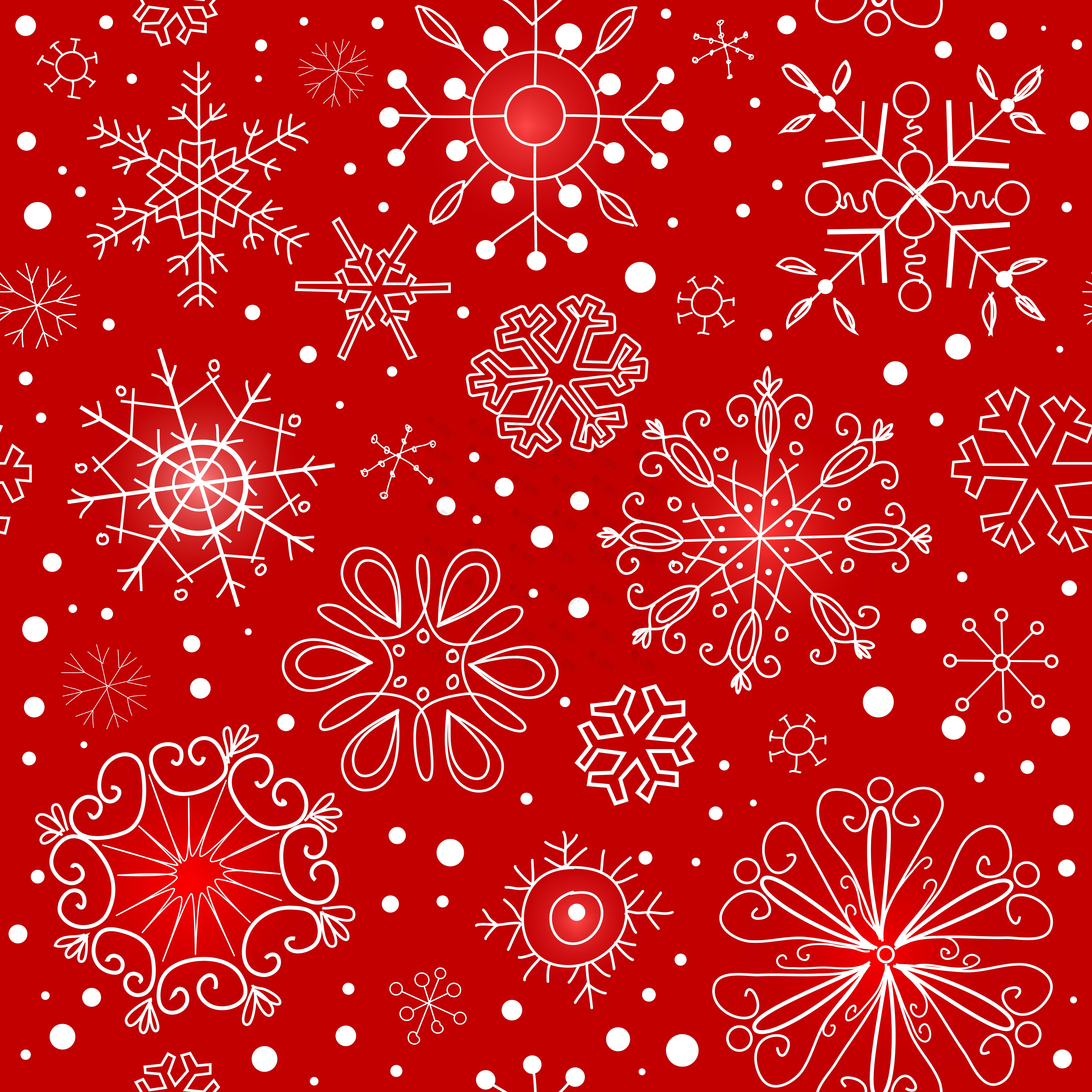 精美圣诞雪花白色图1