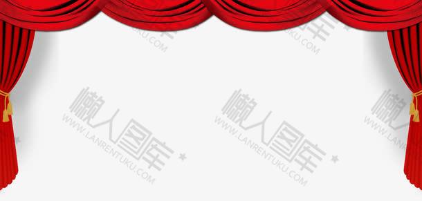 红色舞台帷幕幕布图1