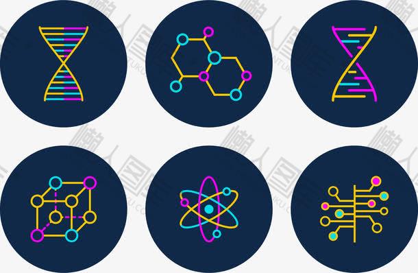 化学分子图标