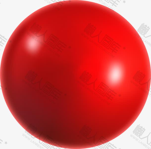 红色珠子矢量图图1