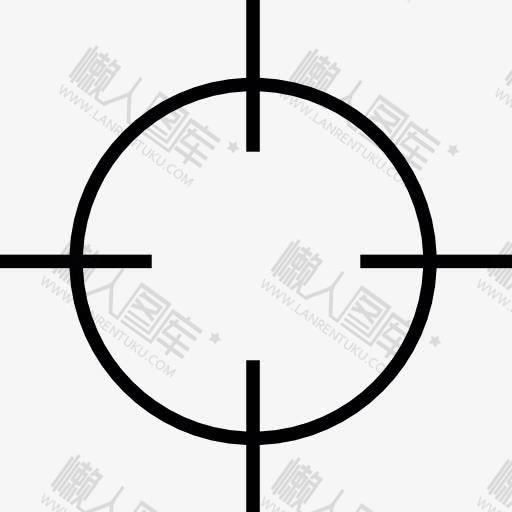 瞄准镜头矢量图图1