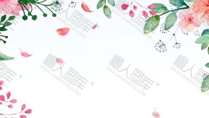鲜花封面背景图片