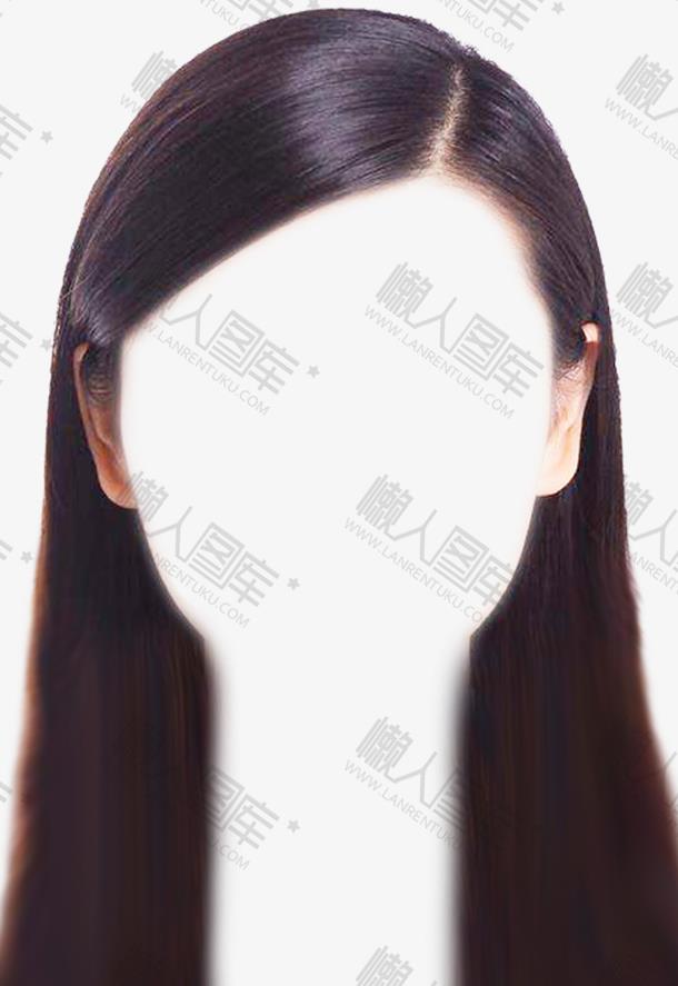 ps发型素材女证件照图1