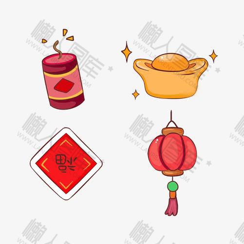 春节元素图案图1