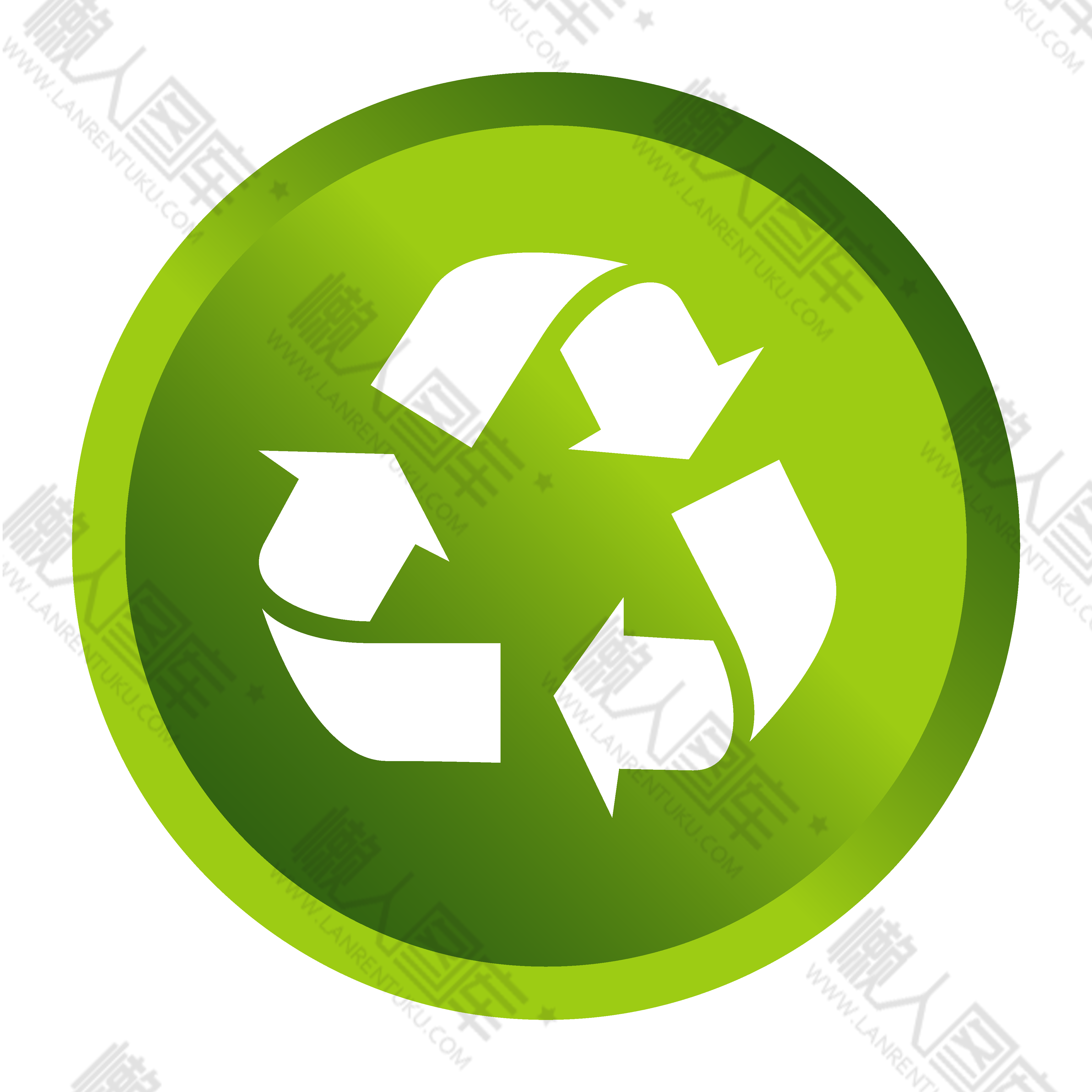 绿色回收标识图片