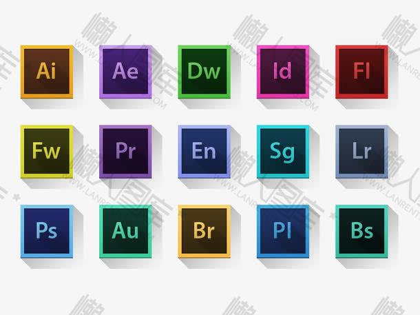 Adobe系列软件图标图1