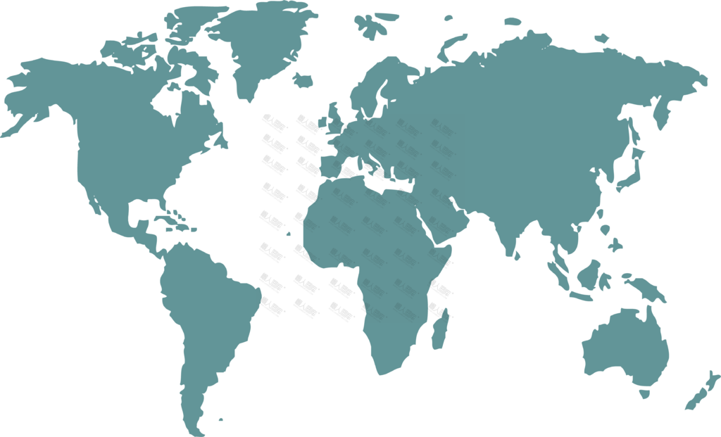 世界地图纯色矢量图