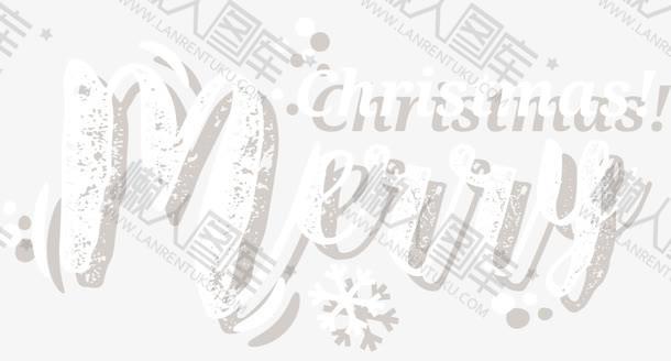 圣诞节快乐可爱字体