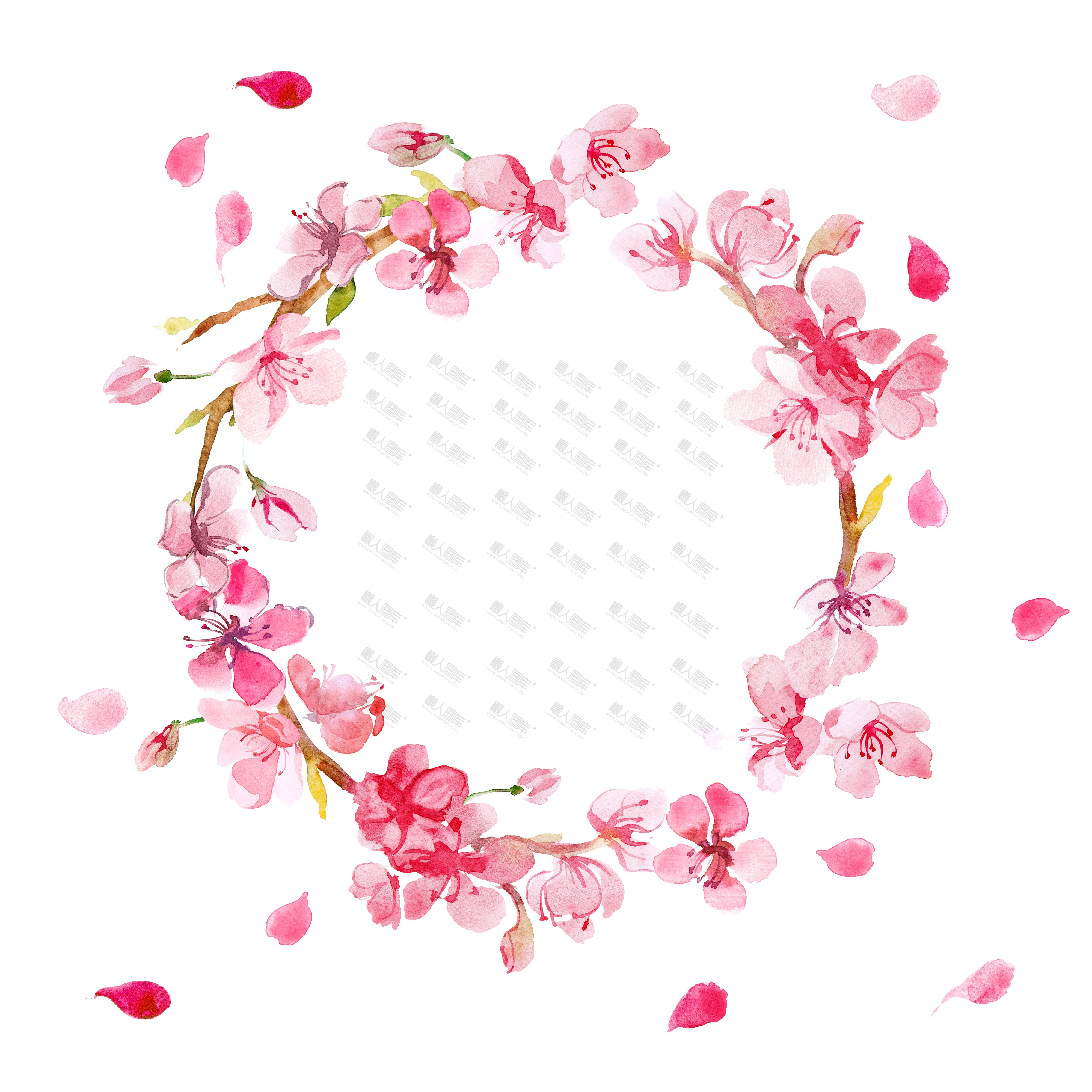粉色花环图片图1