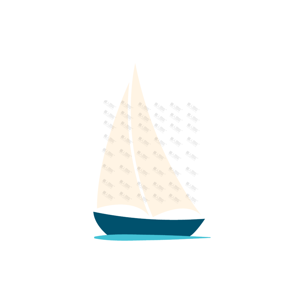 小帆船卡通图片