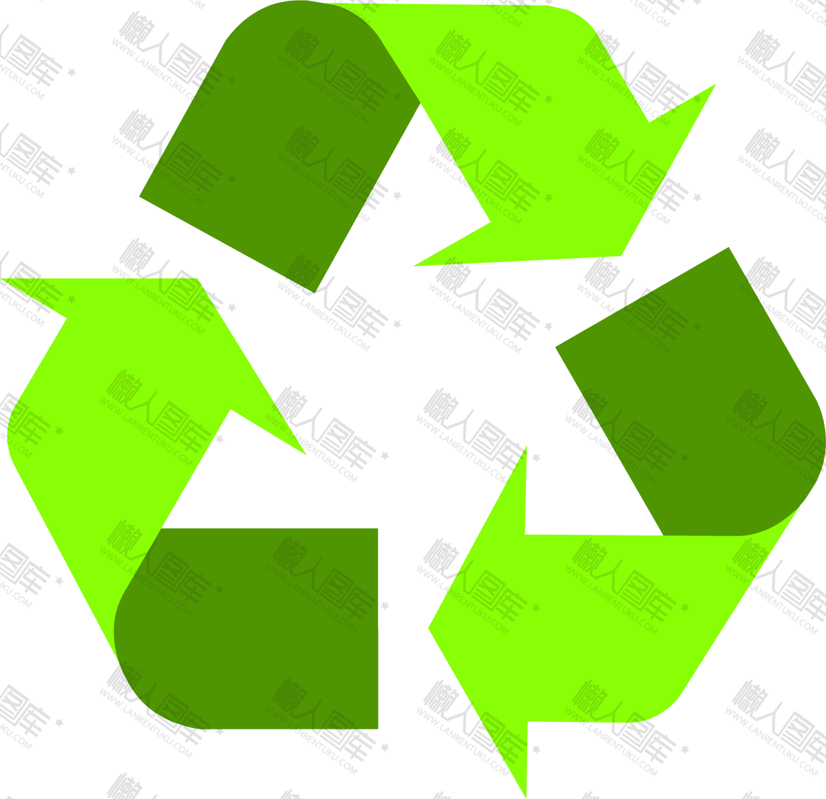 垃圾回收绿色图标