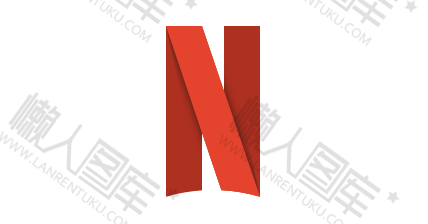 Netflix徽标3D图标