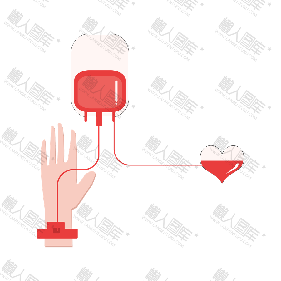 卡通志愿者献血图片