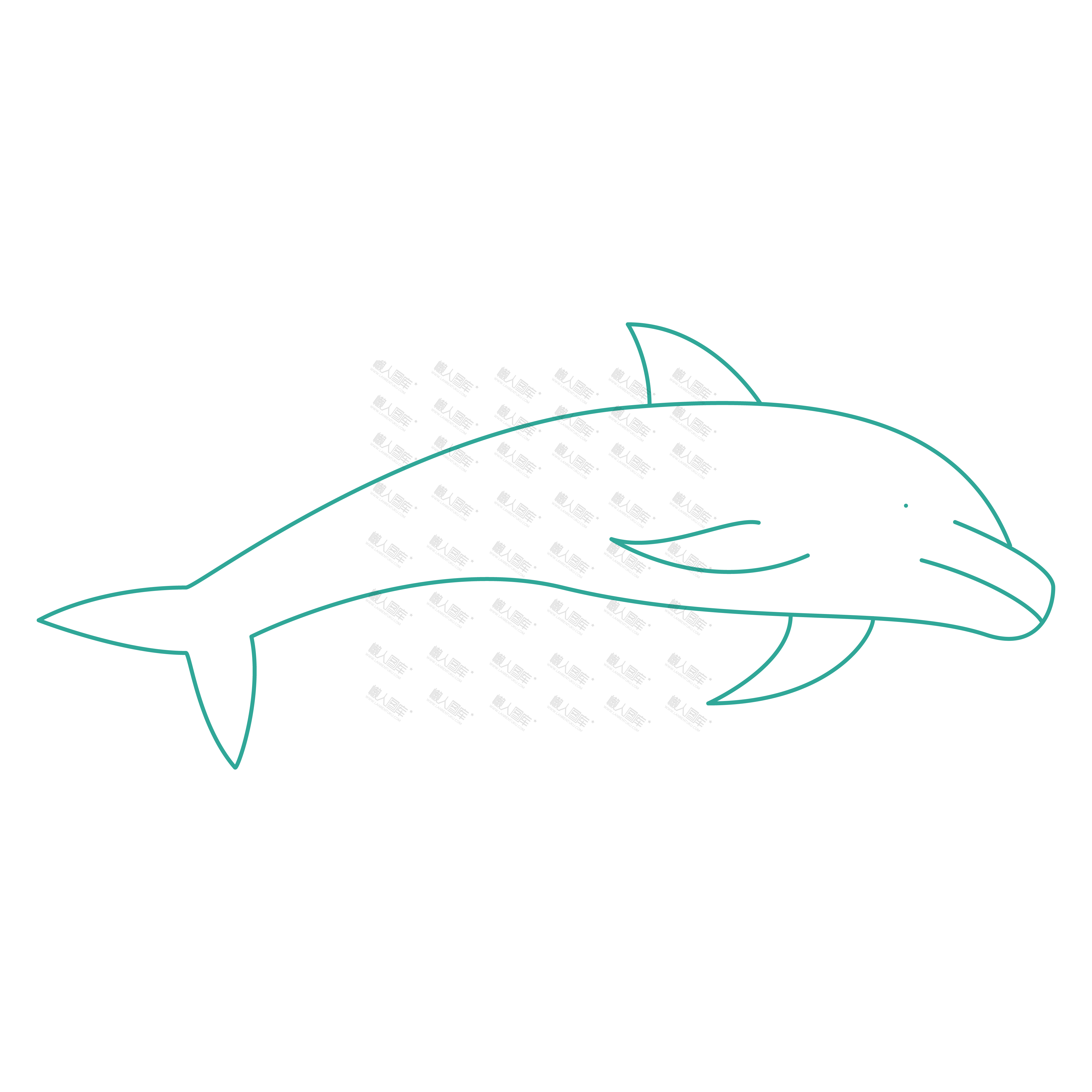 海豚纹身图案