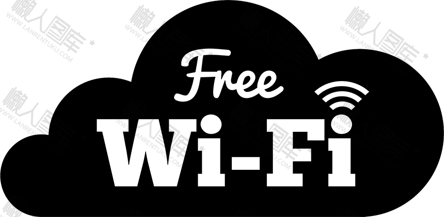免费网络信号Wi-Fi徽标