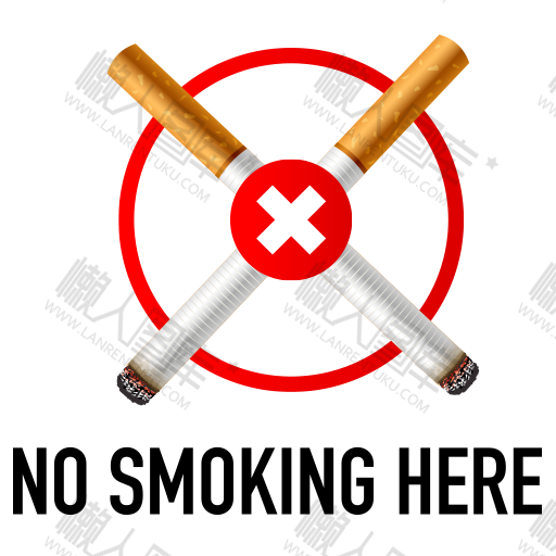 英语禁止吸烟告示牌