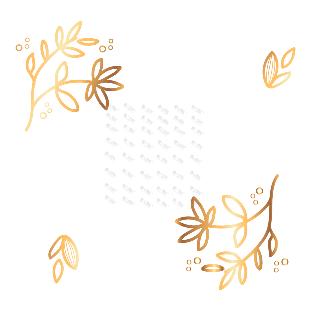 金色树叶装饰图案