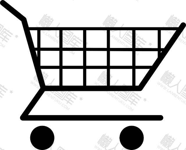 黑色购物车图标图片