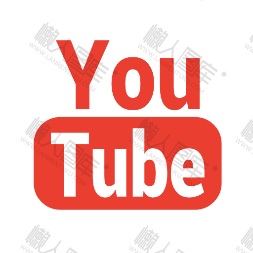 红字体Youtube图标logo