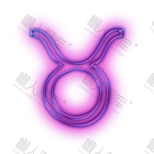 荧光紫金牛座logo
