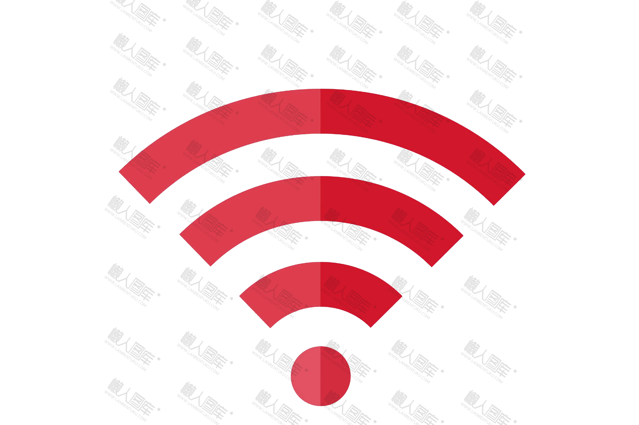 红色wifi标志图1