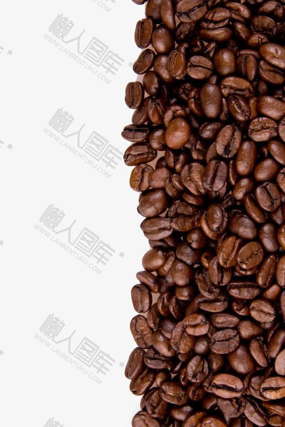 黑咖啡豆免抠图片