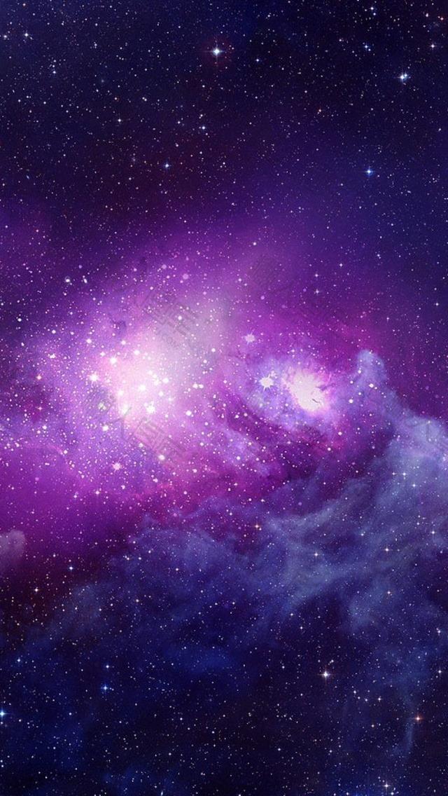 紫色梦幻星空壁纸图片 唯美紫色梦幻星空手机壁纸高清无水印下载 懒人图库