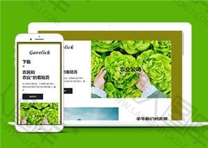 蔬菜种植农场网页HTML5模板