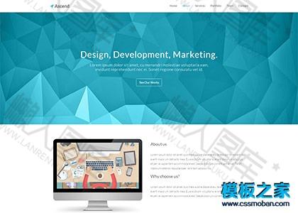 web设计作品案例bootstrap模板图2