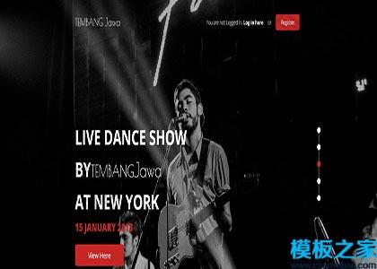 个人音乐专场宣传响应式模板图2