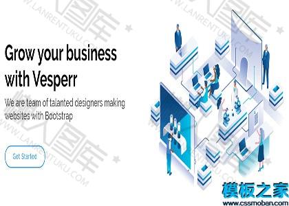 简约白色主题清爽响应式web整站html代码模板图2