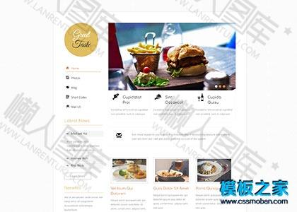 美食节目html5模板图2