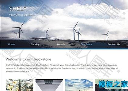 简约在线订阅网上书店商城网站模板图2