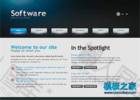 互联网软件产品网站模板