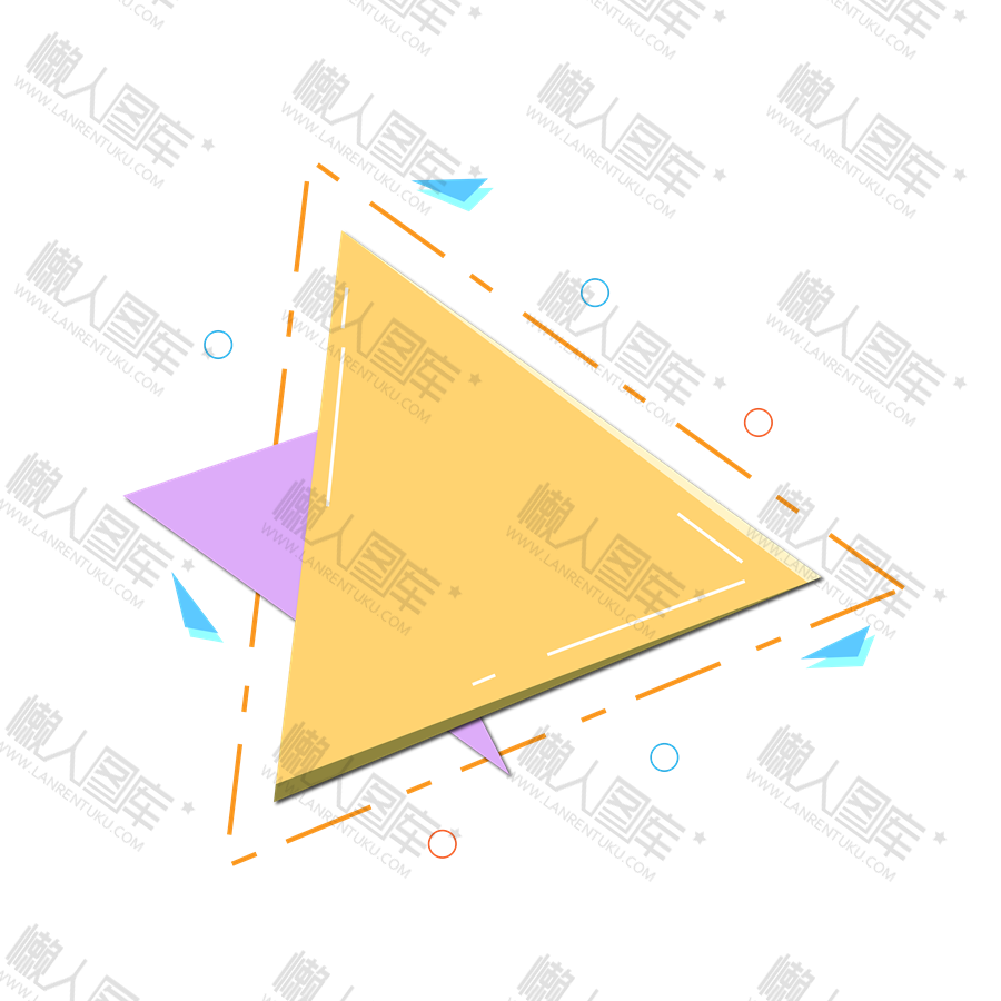 三角几何节日装饰图案