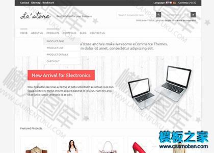 电子商城网站模板图2