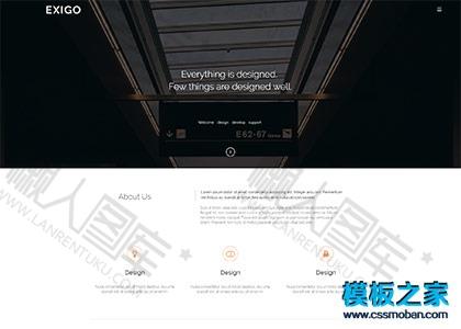 清新文艺作品展示网站模板图2