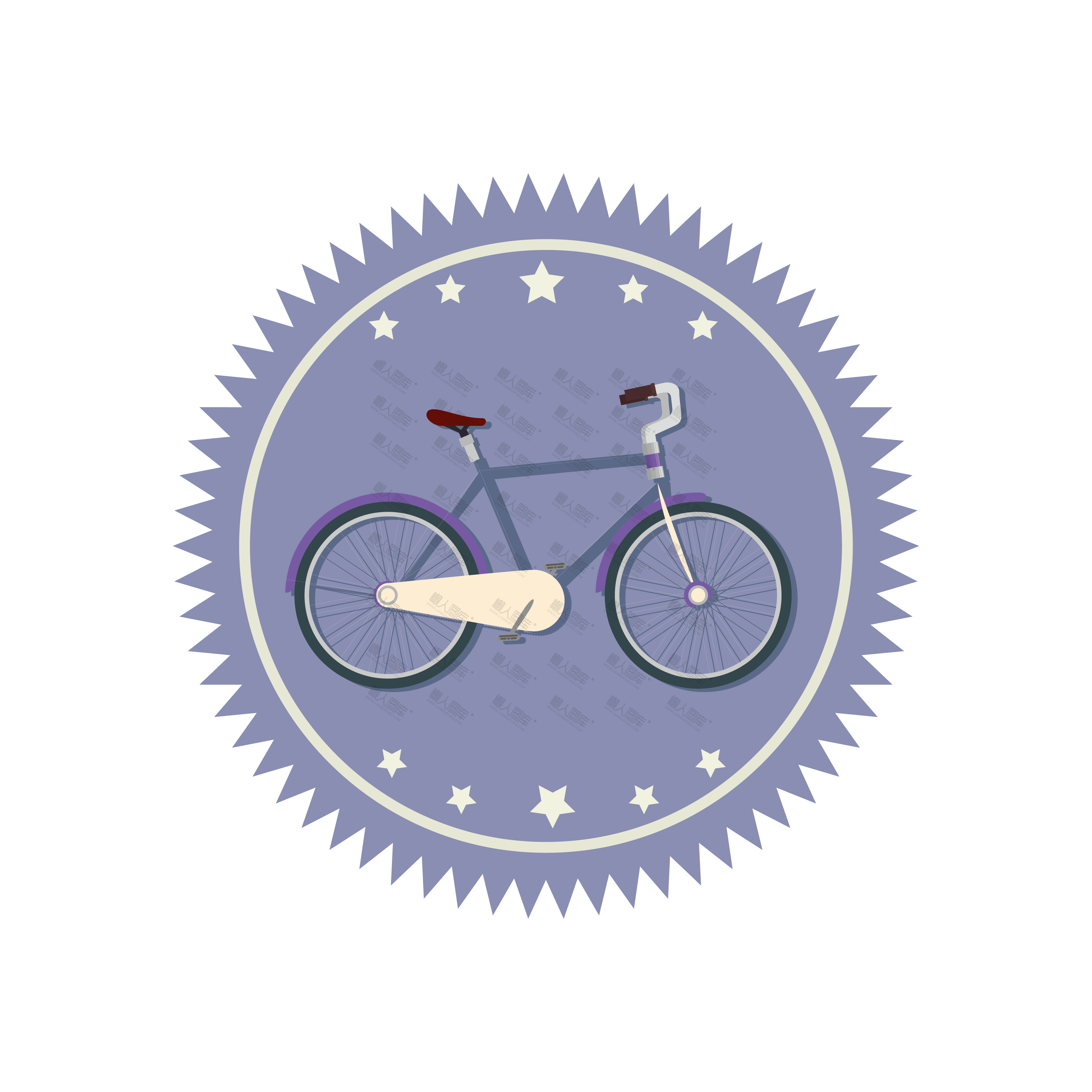 自行车标志图案