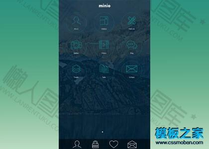 仿ISO8风格手机wap站模板图2