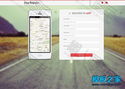 用户登录注册页html5模板图2